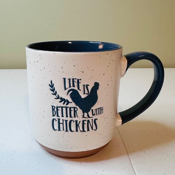 Life Is Better With Chickens - Speckled Ceramic Coffee Mug - Picture 1 of 7
